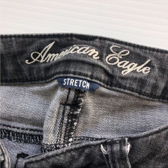 American Eagle black/grey skinny jegging size 6 regular - Picture 4 of 6
